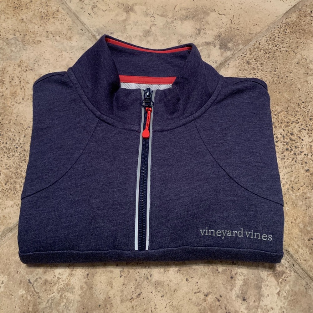 VineYard Vines Quarterzip longsleeve reflective